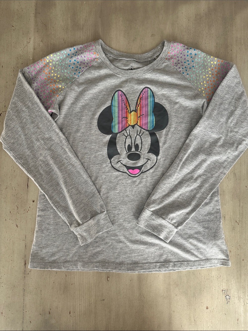Disney Minnie Mouse Girls XL Long Sleeve Tee Shirt